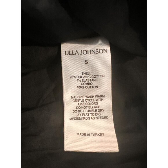 NEW ULLA JOHNSON Tilda BLACK Mixed Media Mini dress SIZE S - Picture 8 of 8